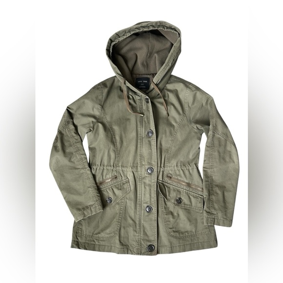 Love Tree Army Green Fatigue Style Hooded Women's Jacket size small - Picture 5 of 10